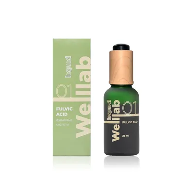 Welllab liquid Fulvic acid fulvik kislotalarning tabiiy konsentrati, 25 ml