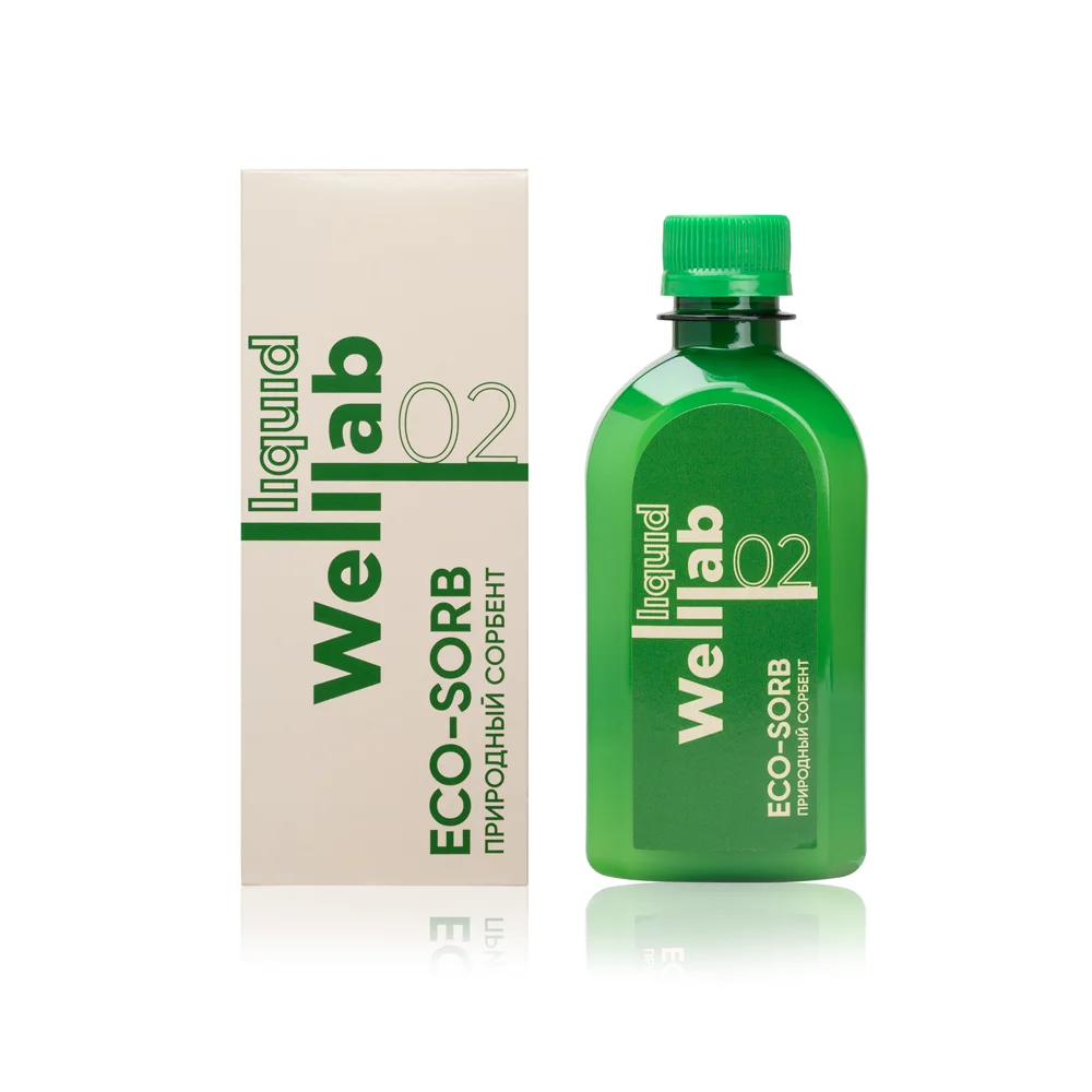 Welllab Liquid ECO-SORB natural sorbent for digestive support and weight control, 300 ml