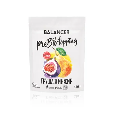 Complex food additive BALANCER Prebio-topping "Pear & Figs", sweet, 150 g