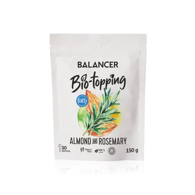 Phức hợp chất xơ BALANCER Bio-topping «Hạnh nhân & Hương thảo», vị mặn, 150 g