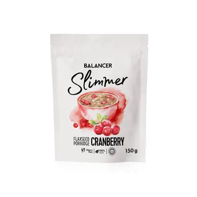 Naturalna kasza lniana BALANCER Slimmer z suszoną żurawiną, 150 g