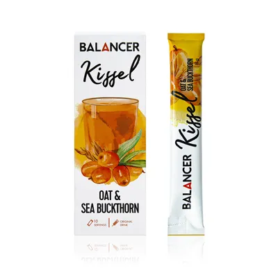 BALANCER jelly with Oatmeal-sea buckthorn flavor, 10 sticks