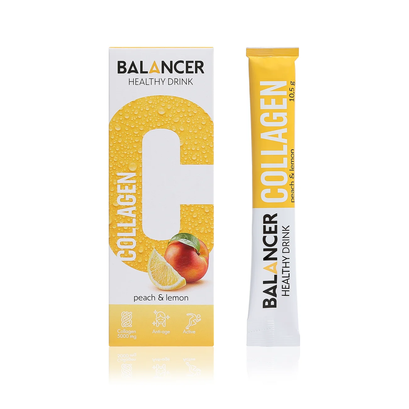 Balancer Collagen Peach-Lemon, 10 sticks