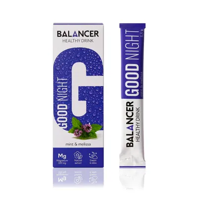 Nápoj s hořčíkem BALANCER GOOD NIGHT, 10 tyčinek