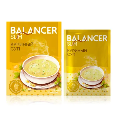 Cocktail BALANCER SLIM hương vị "Súp gà", 5 gói.
