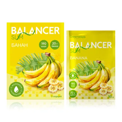 BALANCER SLIM cocktail with Banana flavor, 5 sachets