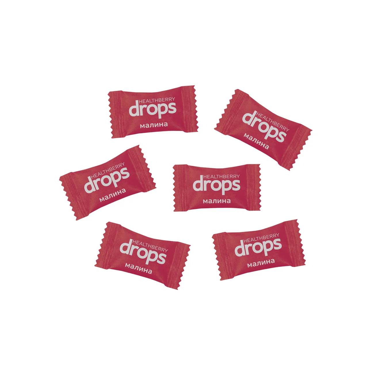 Raspberry Healthberry lollipops, with vitamin C, 12 pcs.