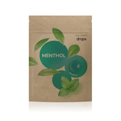Healthberry Menthol lollipops, 12 pcs.