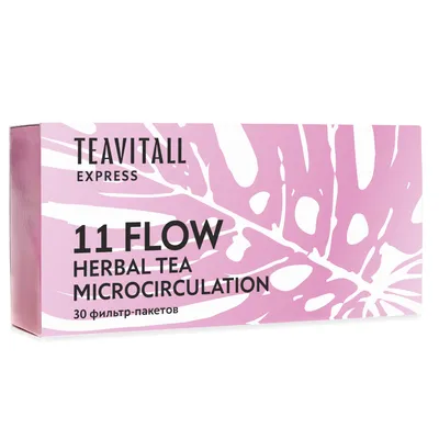 Trà túi lọc TeaVitall Express Flow tăng cường tuần hoàn máu 11, 30 gói.