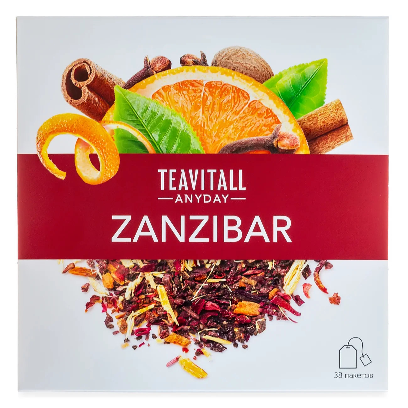 TeaVitall Anyday tea drink “Zanzibar”, 38 tea bags