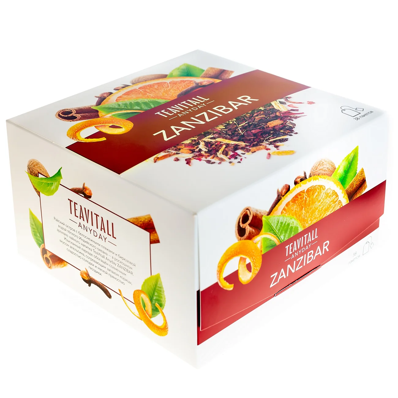 TeaVitall Anyday tea drink “Zanzibar”, 38 tea bags