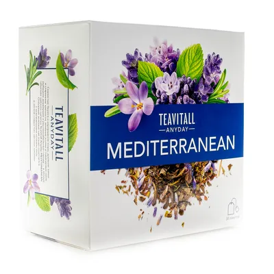 Trà TeaVitall Anyday “Mediterranean”, 38 gói trà túi lọc loại