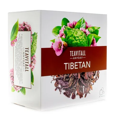 משקה תה "TeaVitall Anyday "Tibetan, שלושים ושמונה שקיות תה