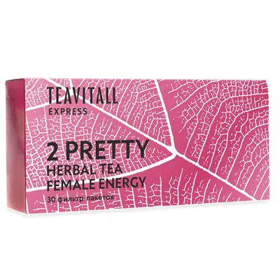 Trà túi lọc TeaVitall Express Pretty hỗ trợ sức khỏe phái nữ 2, hộp 30 gói