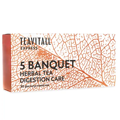 Trà túi lọc TeaVitall Express Banquet tăng cường hệ tiêu hóa 5, 30 gói.