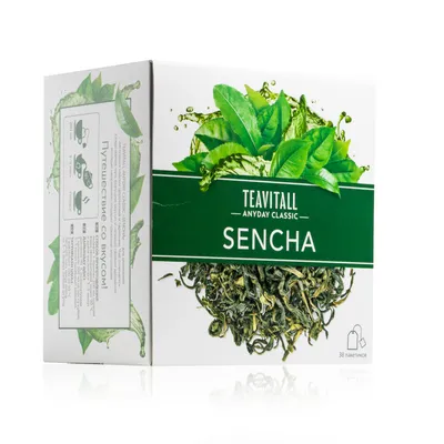 Grüner Tee TEAVITALL ANYDAY CLASSIC „Sencha“, 38 Filterbeutel