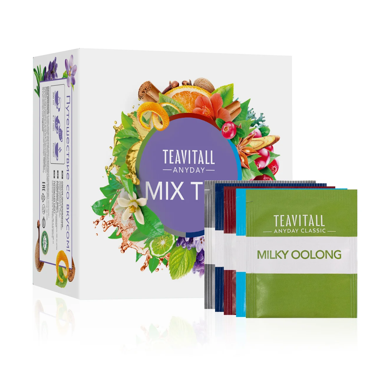 TeaVitall Anyday Mix Tea and Tea drinks set, 40 filter bags