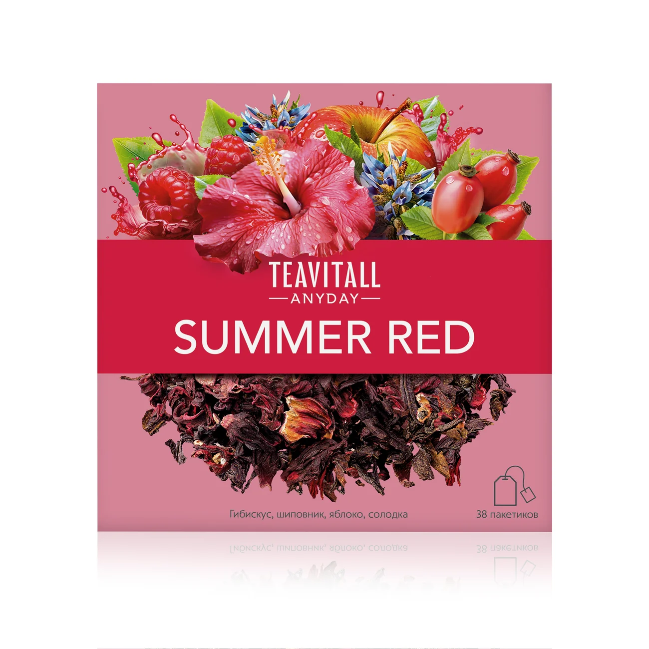 Teavitall Anyday "Summer Red" tea drink, 38 filter bags