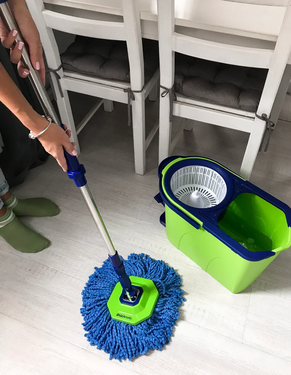 AQUAmatic TURBO Microfiber Mop Attachment for wet cleaning of strongly contaminated areas