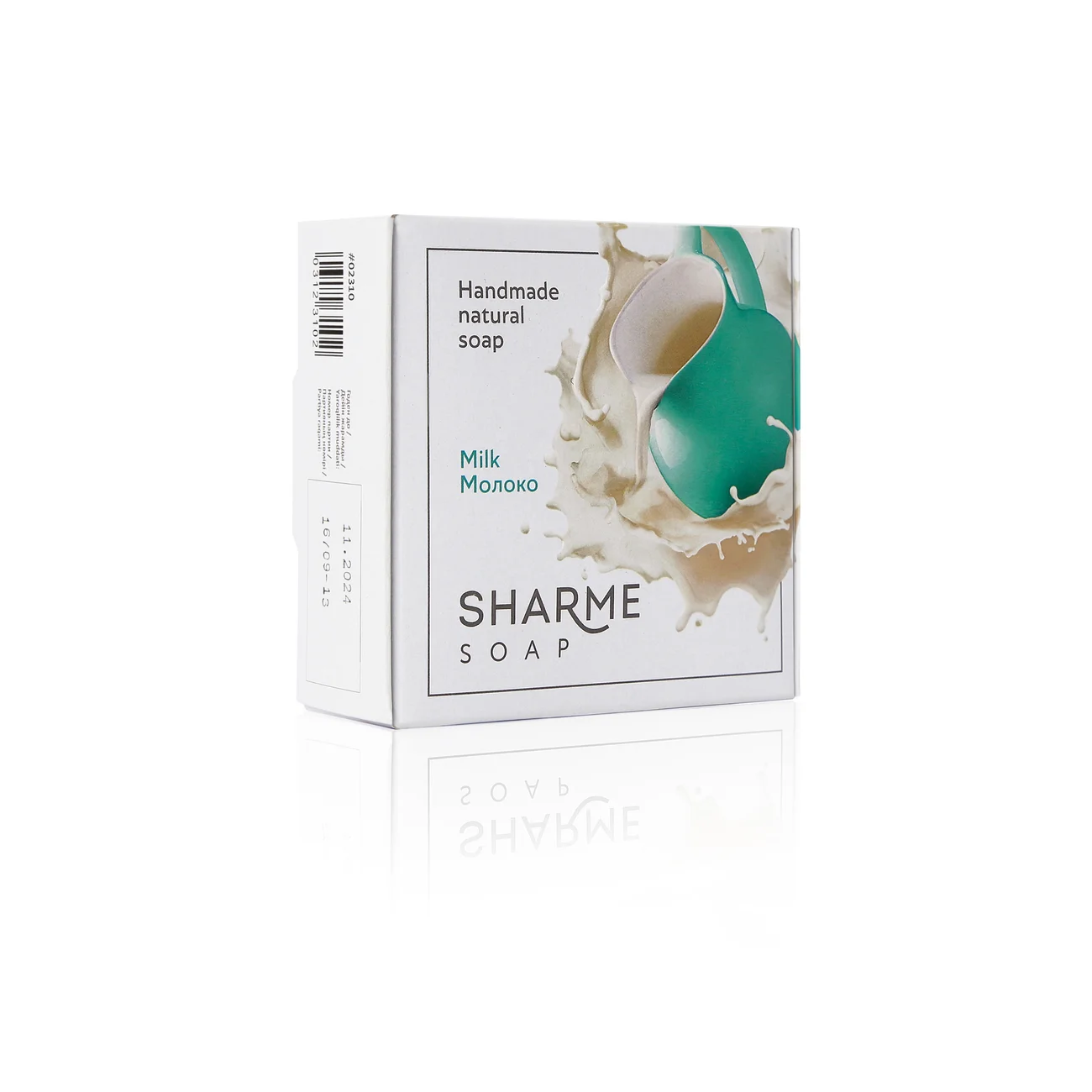 Qo’lda tayyorlangan sut hidli tabiiy qattiq sovun SHARME SOAP, 80 g