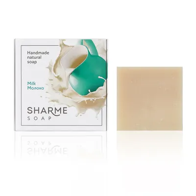 Qo’lda tayyorlangan sut hidli tabiiy qattiq sovun SHARME SOAP, 80 g