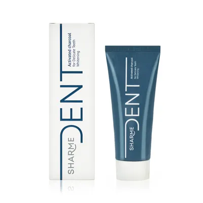SHARME DENT Aktivkohle Zahnpasta für sanfte Aufhellung, 75 ml