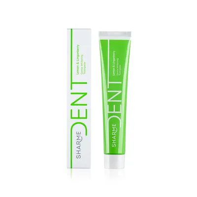 SHARME DENT Toothpaste "Lemon & Lingonberry" for gentle whitening, 75 ml