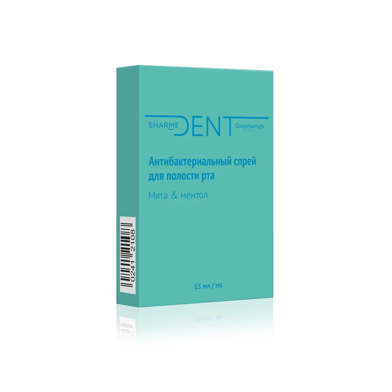 Antibacterial mouth spray "Mint & menthol" SHARME DENT, 15 ml