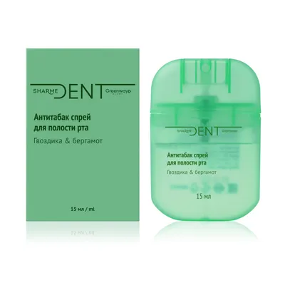 Anti-tobacco mouth spray "Carnation & bergamot" SHARME DENT, 15 ml