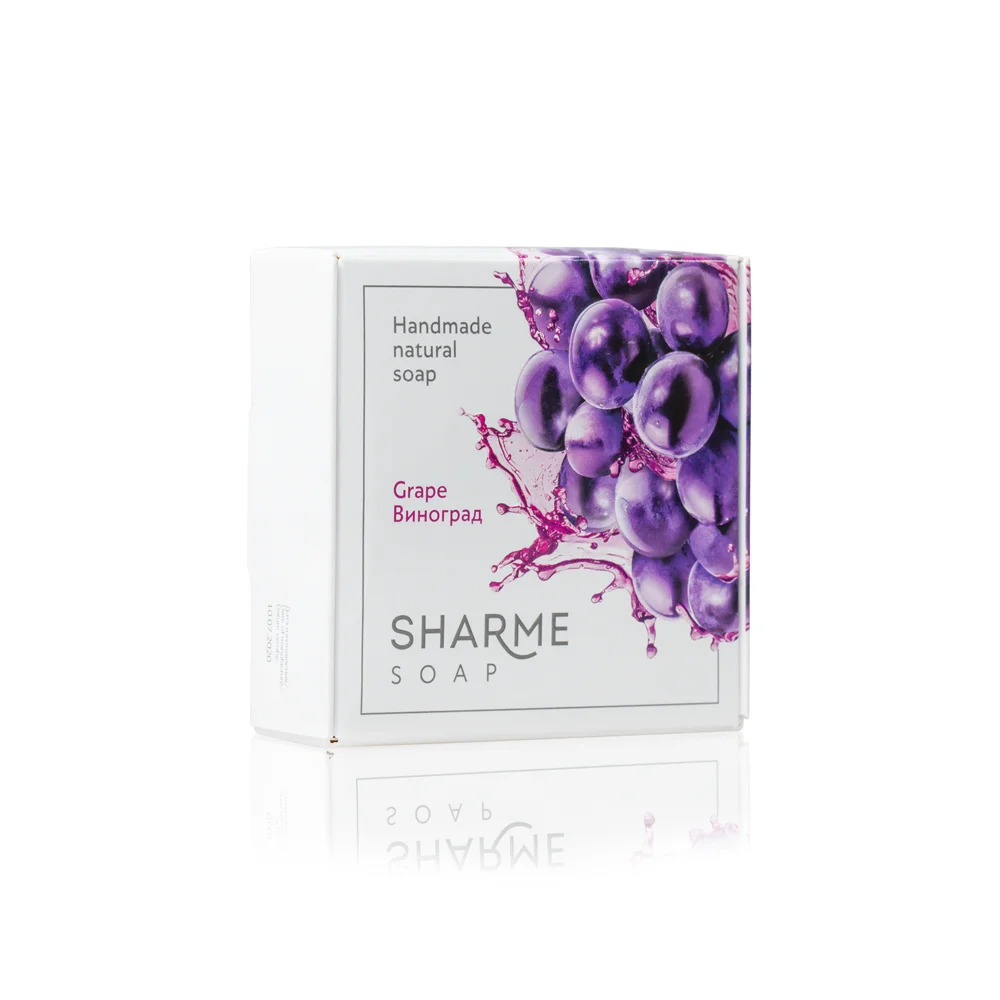 SHARME SOAP Natural Solid Handmade Soap Grape, 80 g