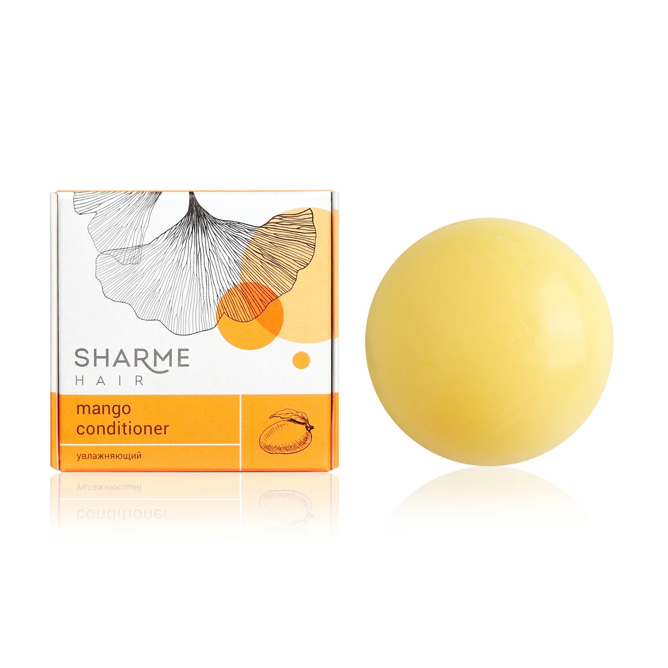 Sharme Hair Mango Natural Solid Conditioner with mango butter, moisturizing, 45 g