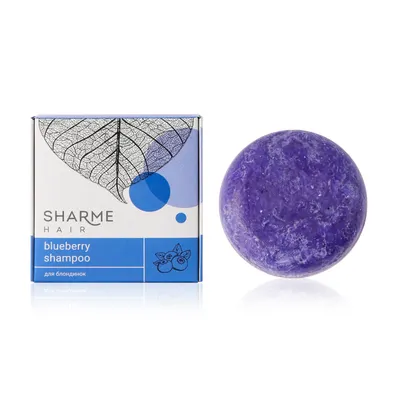 Sharme Hair Blueberry Natural Solid Shampoo for Blondes