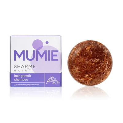 Natural solid shampoo Sharme Hair Mumie to enhance hair growth, 50 g