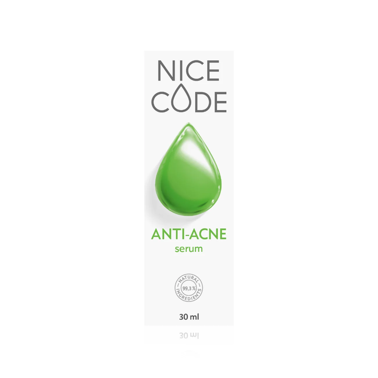 ANTI-ACNE NICE CODE Natural Facial Serum, 30 ml