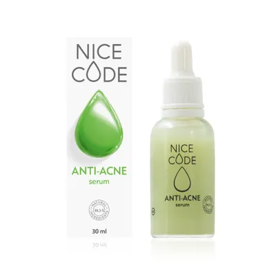 Üz üçün təbii zərdab ANTI-ACNE NICE CODE, 30 ml