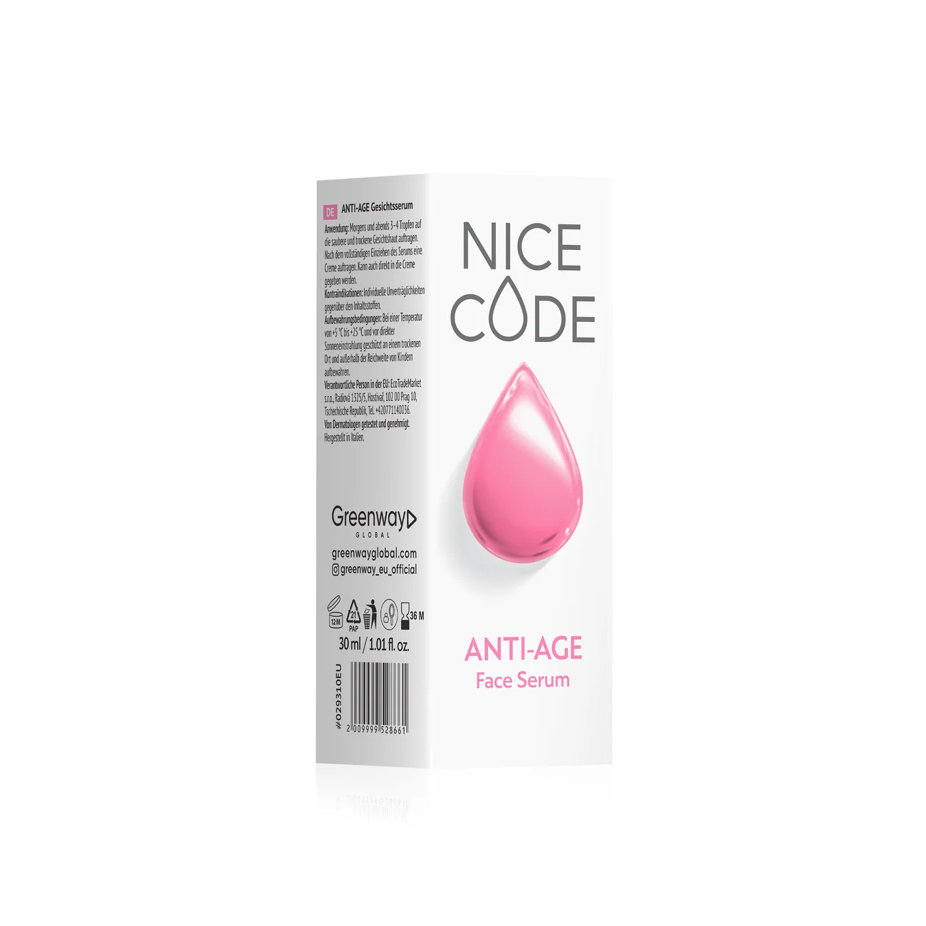 ANTI-AGE NICE CODE Rejuvenating face serum, 30 ml