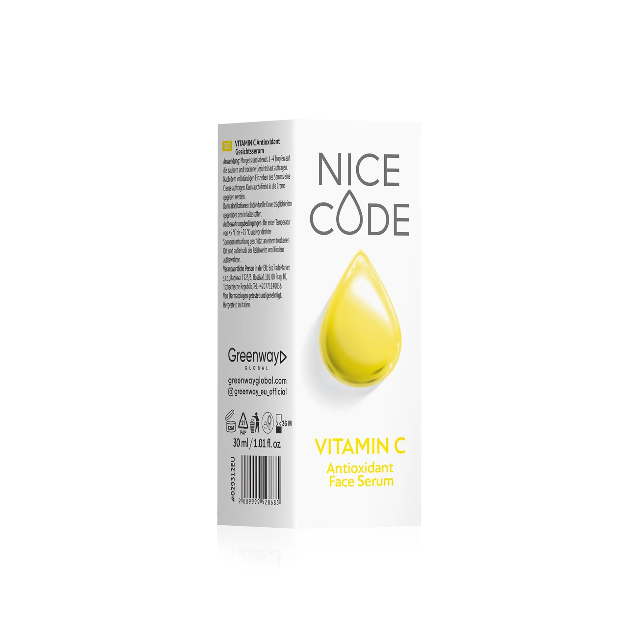 Сироватка-антиоксидант для обличчя VITAMIN C NICE CODE, 30 мл