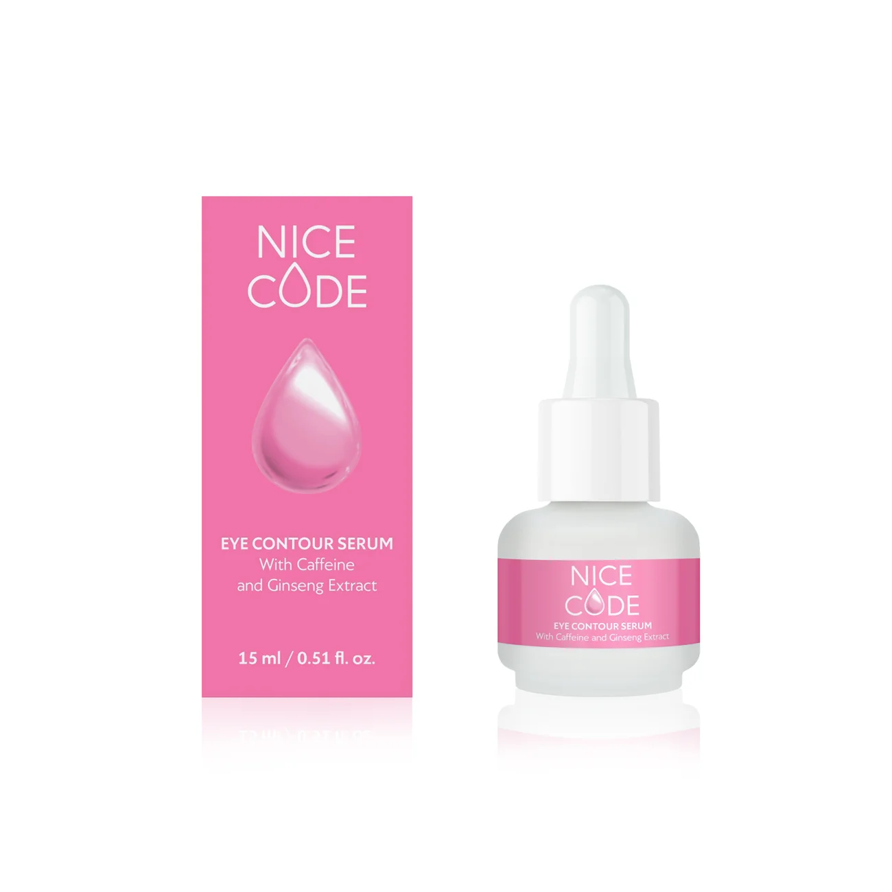 NICE CODE Eye Serum with Caffeine, 15 ml