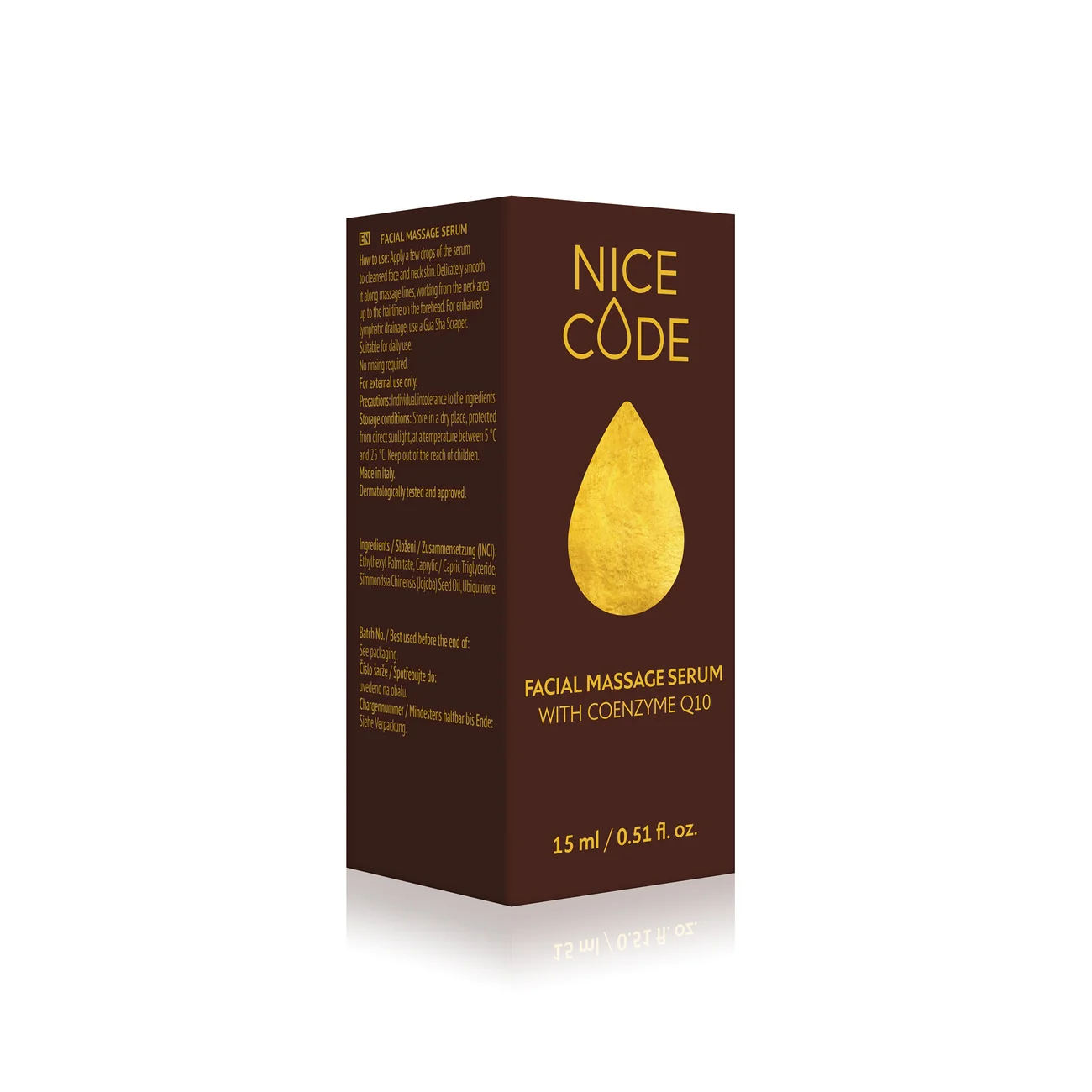 Nice Code Face Massage Serum, 15 ml