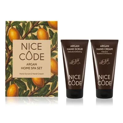 Sada pro péči o ruce s arganovým olejem Nice Code ARGAN HOME SPA SET