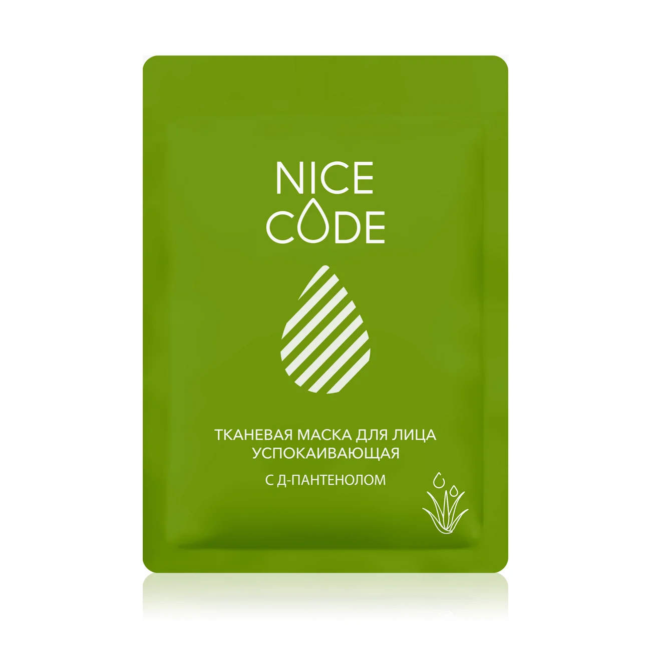 Soothing sheet face mask with D-panthenol NICE CODE, 24 ml