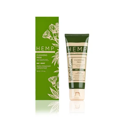 Hloubkově čistící maska pro mastnou pleť HEMP, 50 ml