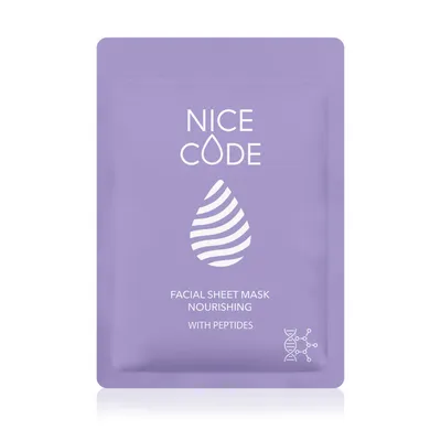 Plátýnková maska s peptidy NICE CODE, 24 ml