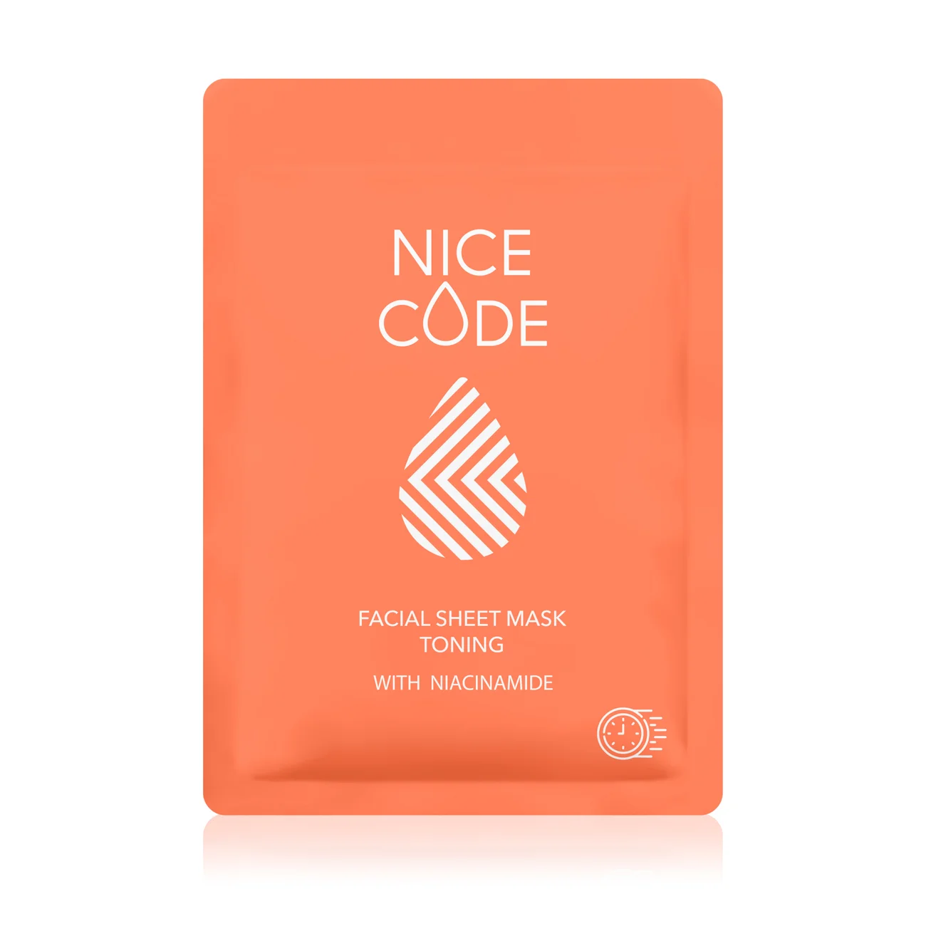 Niasinamid ile tonlayıcı kumaş yüz maskesi NICE CODE, 24 ml