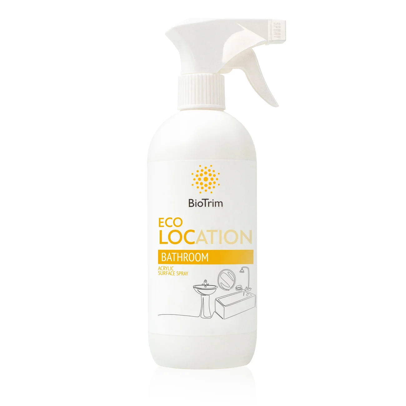 BioTrim ECOLOCATION Ecospray for acrylic surfaces in the bathroom, 500 ml