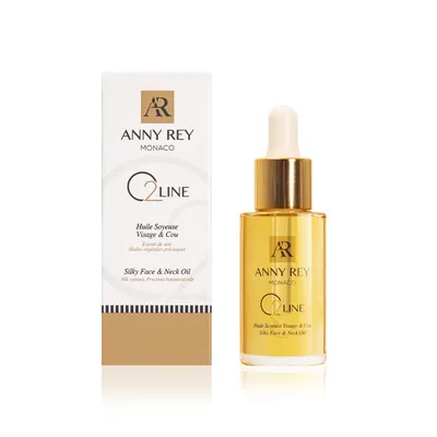 Huile Soyeuse Visage & Cou ANNY REY O2line Face & Neck Oil, 30 ml