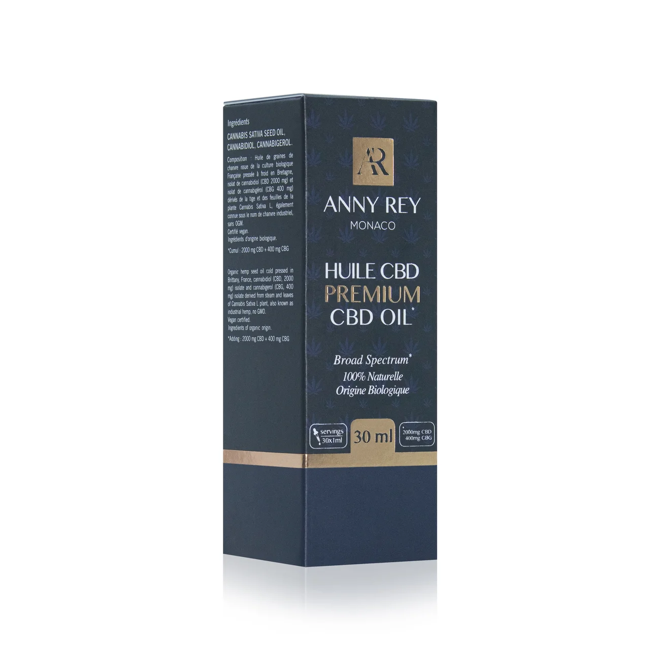 Huile CBD ANNY REY Organic CBD, 30 ml