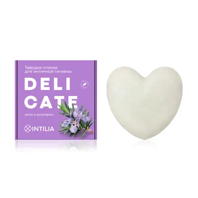 Solid tile for intimate hygiene INTILIA with aloe and rosemary extract, 50 g