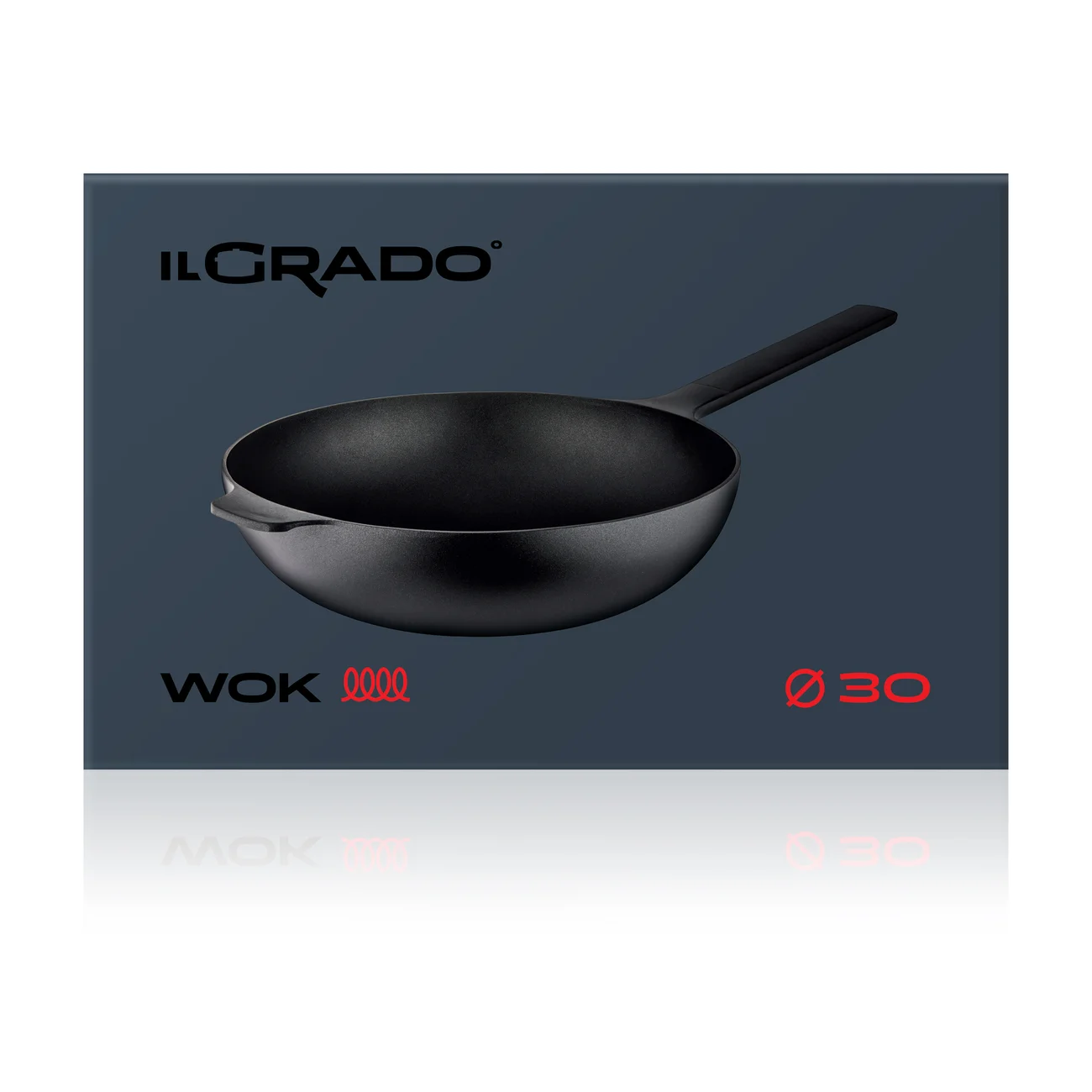 Wok IL GRADO for all types of stoves, ø30 cm