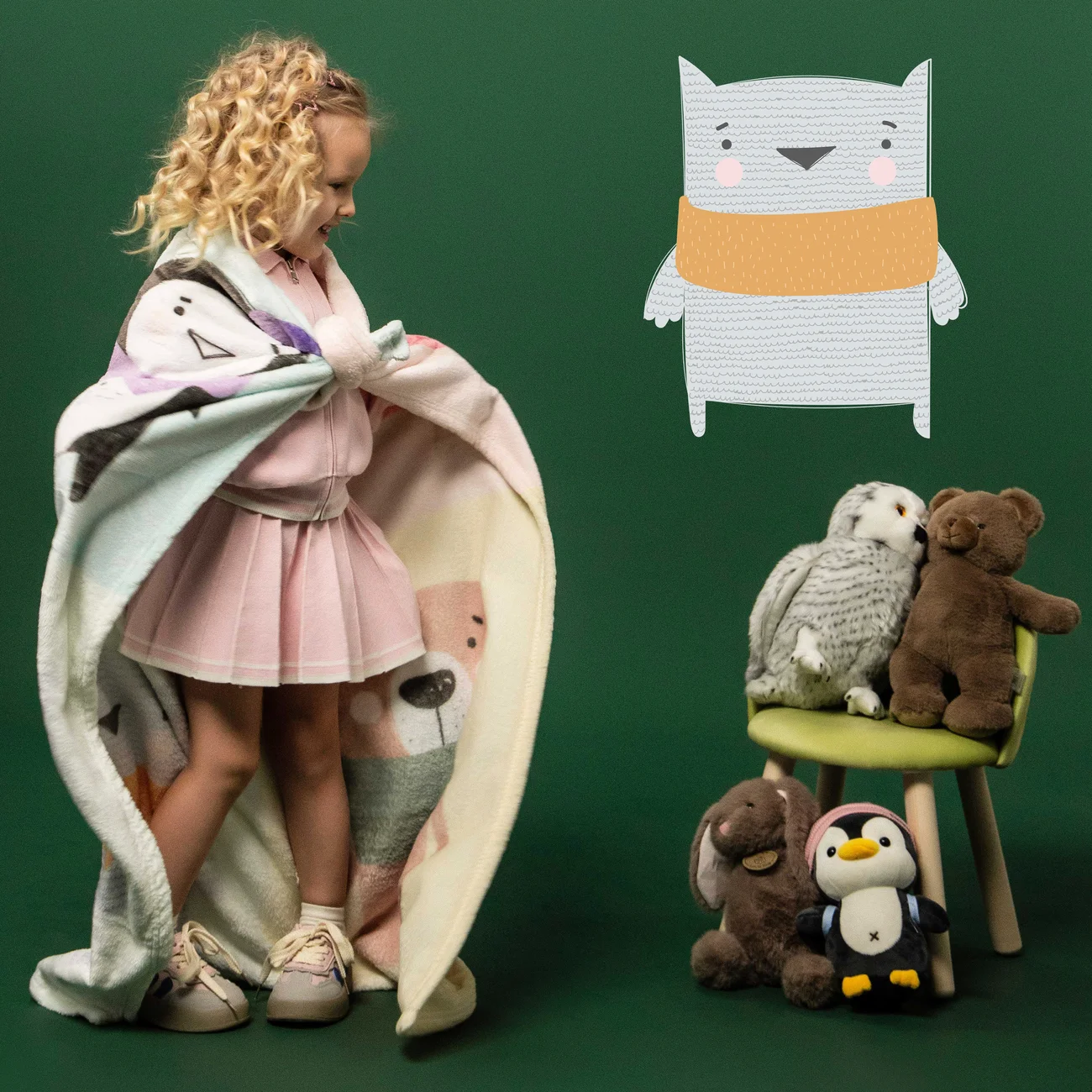 Green Fiber & Totty Children's Plaid